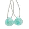 Amazonite 1pkg2, hand-cut top-drilled puffed teardrop bead natural 14x14mm image number 0