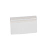 Earring card, PVC plastic, clear, 1 x 1/2 inch rectangle with adhesive front and no holes. Sold per pkg of 100. image number 0