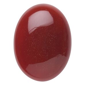 Red agate 1pkg1, calibrated oval cab 40x30mm