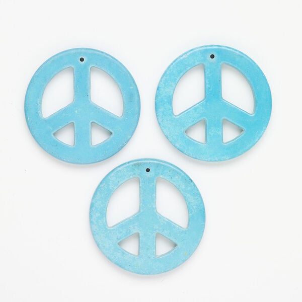 Magnesite 1pkg1, peace sign focal 45mm image number 0