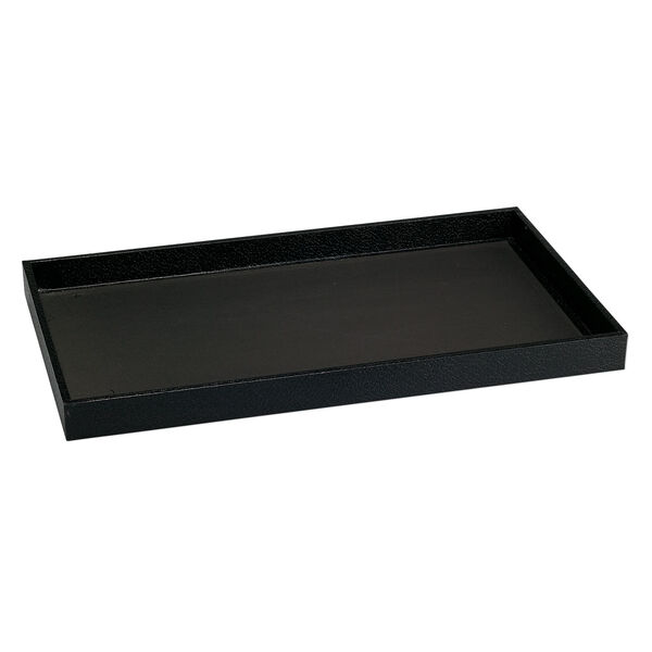Display tray, paper and fiber board, black, 14-3/4 x 8-1/4 x 1 inches. Sold individually. image number 0