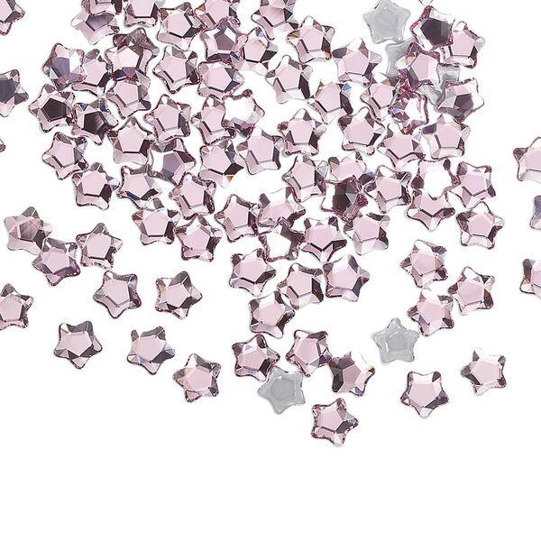 Flat back 720pk rose foil back, Swarovski® hotfix 4mm star flower 2754 image number 0