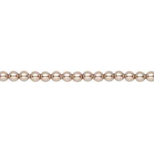 Pearl 100pk bronze, Crystal Passions® 3mm round 5810