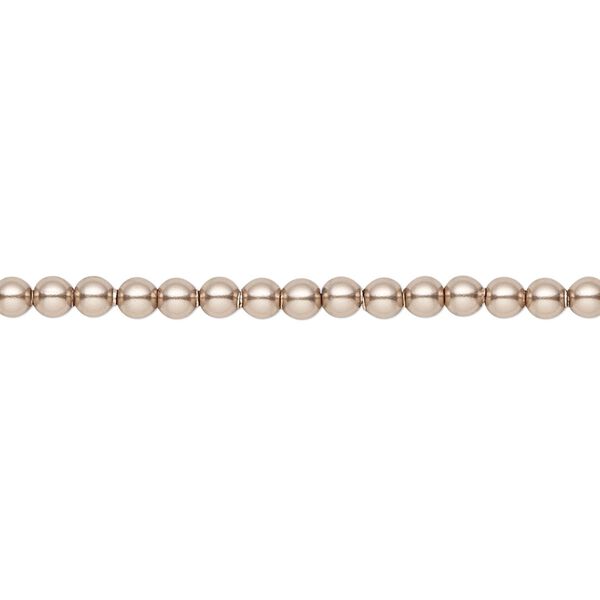 Pearl 100pk bronze, Crystal Passions® 3mm round 5810 image number 0