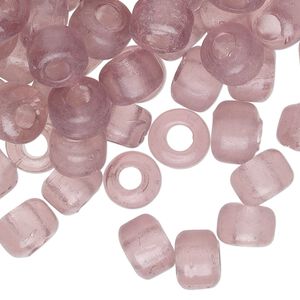 Bead, glass, transparent purple, 9x7mm crow. Sold per pkg of 100.