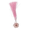 Strawberry quartz / garnet 1pkg1, top-drilled hand-cut 1sided carved flower bead natural, 16mm image number 2