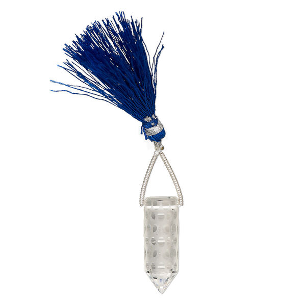 Drop, quartz crystal (natural), matte, 26x9mm hand-cut concave-faceted point, B+ grade, Mohs hardness 7. Sold individually. image number 0
