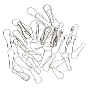 Clasp, snap hook, steel, 23x8mm. Sold per pkg of 40.