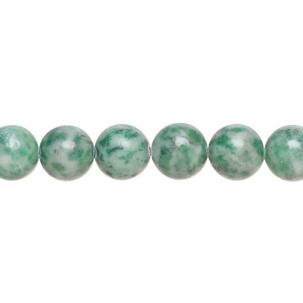 Ching hai "jade" 1pkg1, round bead natural C grade, 15 inch 7-9mm image number 0