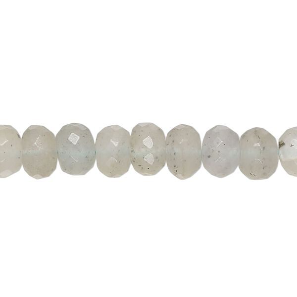 Moss aquamarine 1pkg1, hand-cut faceted rondelle bead light 14 inch 7x5mm-8x6mm image number 0