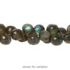 Labradorite 1pkg60, hand-cut top-drilled faceted teardrop bead natural 7x7mm image number 1