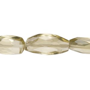 Lemon quartz 1pkg1, hand-cut faceted flat-sided nugget bead 13 inch small to large