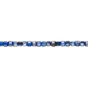 Lapis lazuli 1pkg1, faceted cube bead natural 15.5-16 inch 2-2.5mm