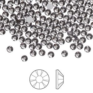 Flat back 1pkg1440, lilac ash foil back Preciosa Viva 12® Czech crystal rhinestone 3-3.2mm chaton rose round SS12