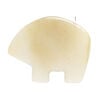 Golden "jade" 1pkg1, top-drilled and half-drilled Zuni-style bear focal natural, 34x21mm-38x29mm light to medium image number 1