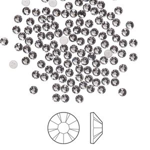 Flat back 1pkg144, lilac ash foil back Preciosa MAXIMA Czech crystal hotfix rhinestone, 2.3-2.5mm chaton rose round SS8