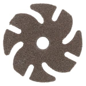 Abrasive disc, 3M™ Scotch-Brite™ EXL Unitized, plastic, brown, medium grit, 3-inch replacement disc for Jooltool™. Sold individually.