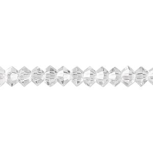 Bead 1pk 16 facets clear, Celestial Crystal® 6x3mm disc 15.5-16 inch