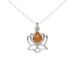Carnelian / sterling silver 1pkg1, open lotus drop antiqued 12x12mm