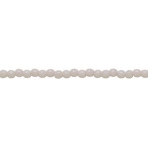 Bead, Czech pressed glass, opaque grey, 2mm round. Sold per 15-1/2" to 16" strand.
