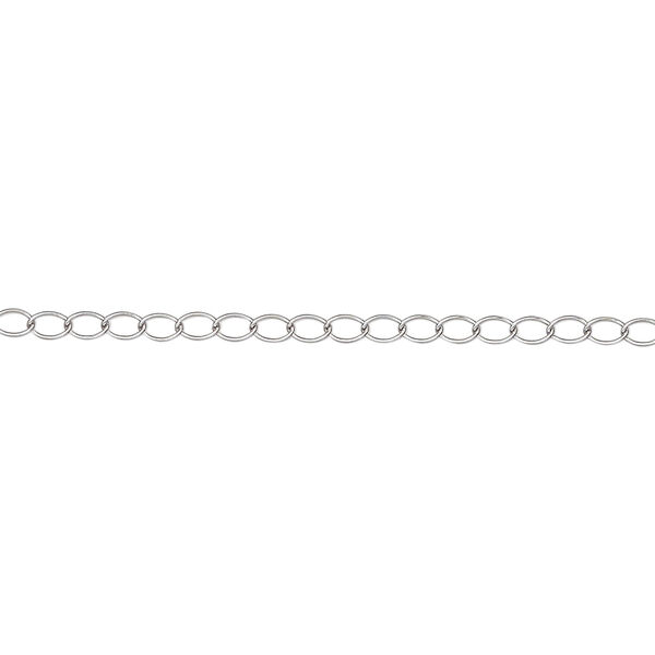 Chain 1pkg1 curb, 1.9mm, stainless steel 5 foot unfinished image number 0