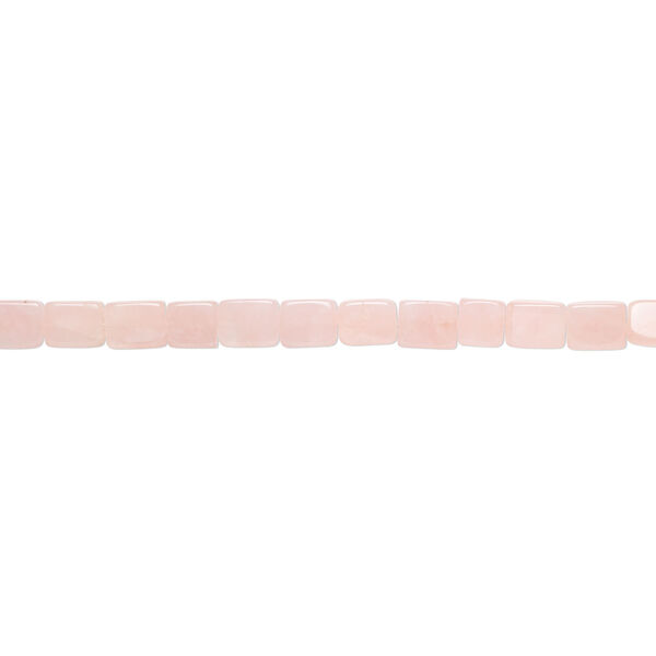 Rose quartz 1pkg1, flat rectangle bead natural, 15 inch 18x14mm-20x15mm image number 1
