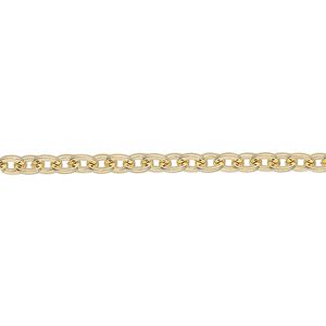 Chain 1pkg1 14Kt gold-filled cable, 3mm flat, 5 foot unfinished