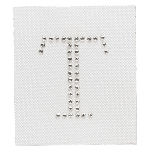 Iron-on transfer 1pk crystal clear, Preciosa Czech crystal 33.5x28mm "T" image number 0