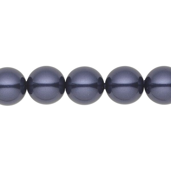 Pearl 25pk dark purple, Crystal Passions® 10mm round 5811 image number 0