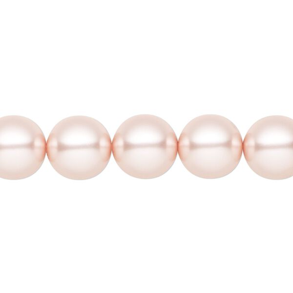 Pearl 50pk rosaline, Preciosa Czech crystal 10mm round image number 0