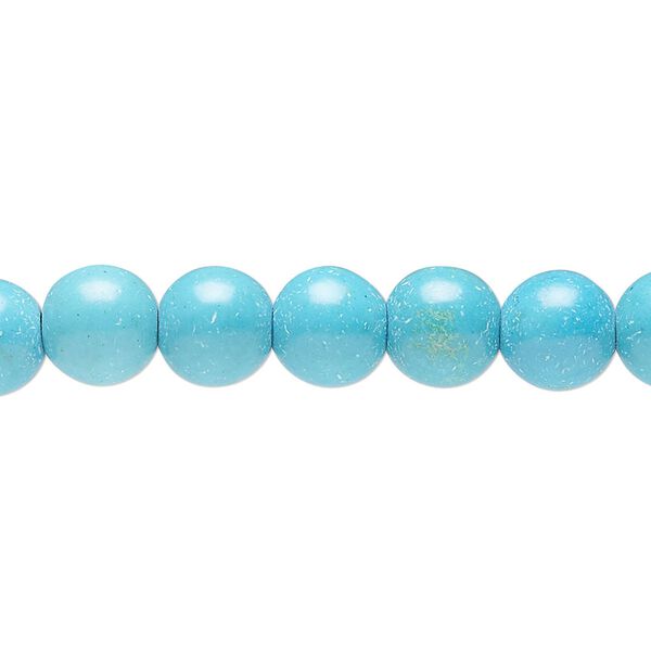Magnesite 1pkg1, round bead 15 inch 7-8mm image number 0