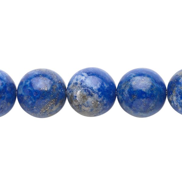 Lapis lazuli 1pkg1, round bead natural 15 inch 12mm image number 0