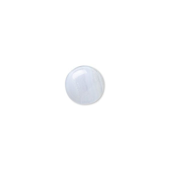 Blue lace agate 1pkg6, calibrated round cab natural 10mm image number 0