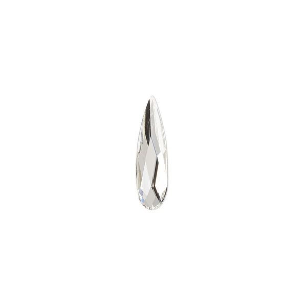 Flat back 96pk crystal foil back, Swarovski® 14x3.9mm raindrop 2304 image number 0