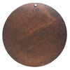 Focal, Korean boxwood (dyed), dark brown, 40-60mm top-drilled round. Sold per pkg of 3 pairs. image number 1
