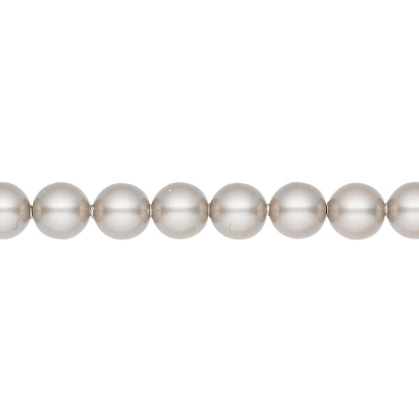 Pearl 500pk platinum, Swarovski® 6mm round 5810 image number 0