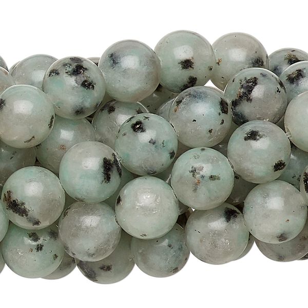 Sesame jasper 1pkg10, round bead natural 15.5-16 inch 8mm image number 0