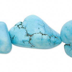 Magnesite 1pkg1, nugget bead 15 inch extra-large