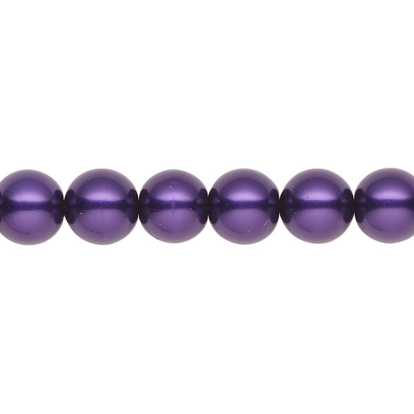 Pearl 1pk purple, Celestial Crystal&reg; 8mm round 15.5-16 inch image number 0