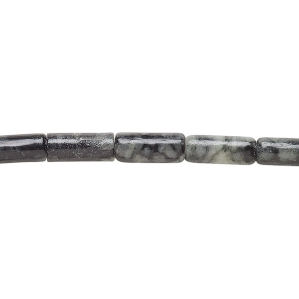Bead, Picasso serpentine (natural), 10x4mm round tube, B- grade, Mohs hardness 2-1/2 to 6. Sold per 15-inch strand. image number 0