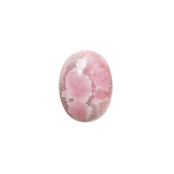 Cabochon, rhodochrosite (natural), 16x12mm calibrated oval, B grade, Mohs hardness 3-1/2 to 4-1/2. Sold individually. image number 0