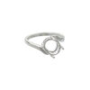 Ring, Sure-Set™, sterling silver, 10x8mm 4-prong oval basket setting, size 6. Sold individually. image number 0