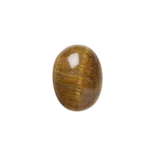 Cabochon, tigereye (natural), 16x12mm calibrated oval, B grade, Mohs hardness 7. Sold per pkg of 4. image number 0