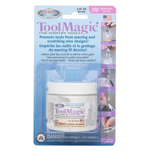 Rubber tool dip 1pkg1, liquid coating Tool Magic® 2 ounce jar white