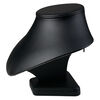 Display, necklace, leatherette, black, 6-3/4 x 8-1/2 x 6-1/2 inch pedestal. Sold individually. image number 0