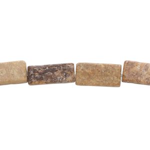 Pink feldspar 1pkg1, flat rectangle bead natural 15.5-16 inch 13x6mm-14x7mm