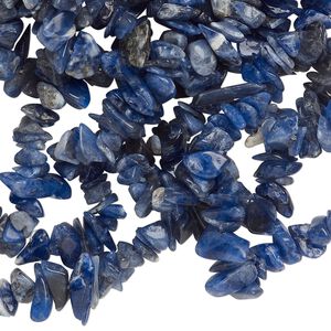Sodalite 1pkg1, chip bead natural 36 inch small