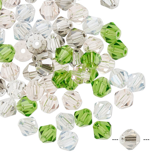 Bead mix 60pk 16 facets spring, Celestial Crystal® 6mm bicone image number 0