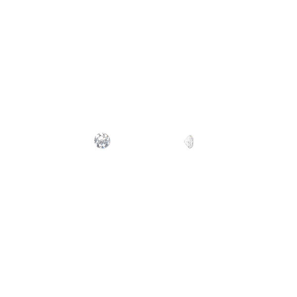 Gem, cubic zirconia, spinel white, 2mm faceted round, Mohs hardness 8-1/2. Sold per pkg of 10. image number 0