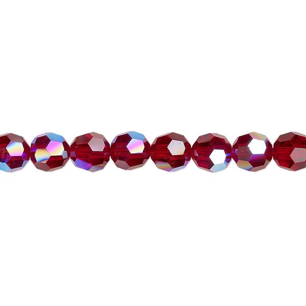 Bead 360pk Siam shimmer, Swarovski® 6mm round 5000 image number 0